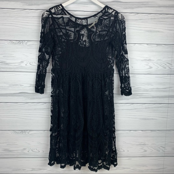 Free People Jens Pirate Booty Lace Dress Small - Picture 4 of 8